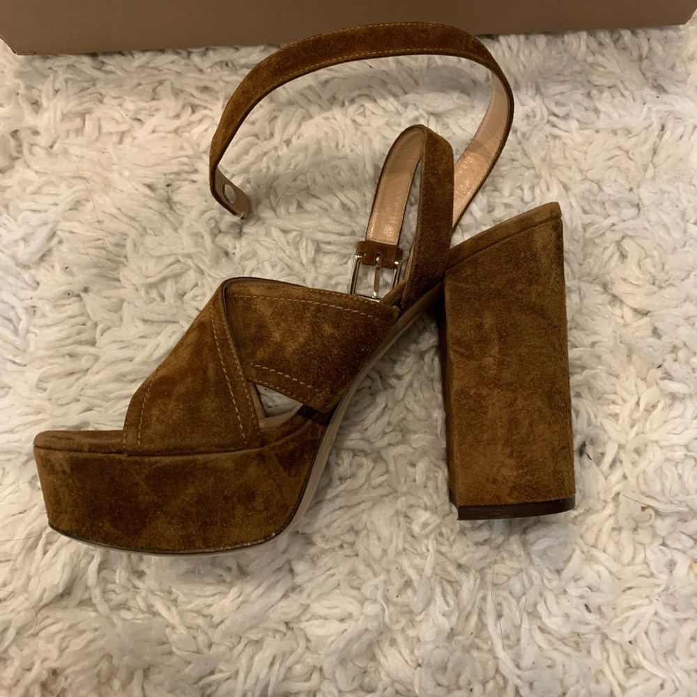 Gianvito Rossi platform criss cross heel